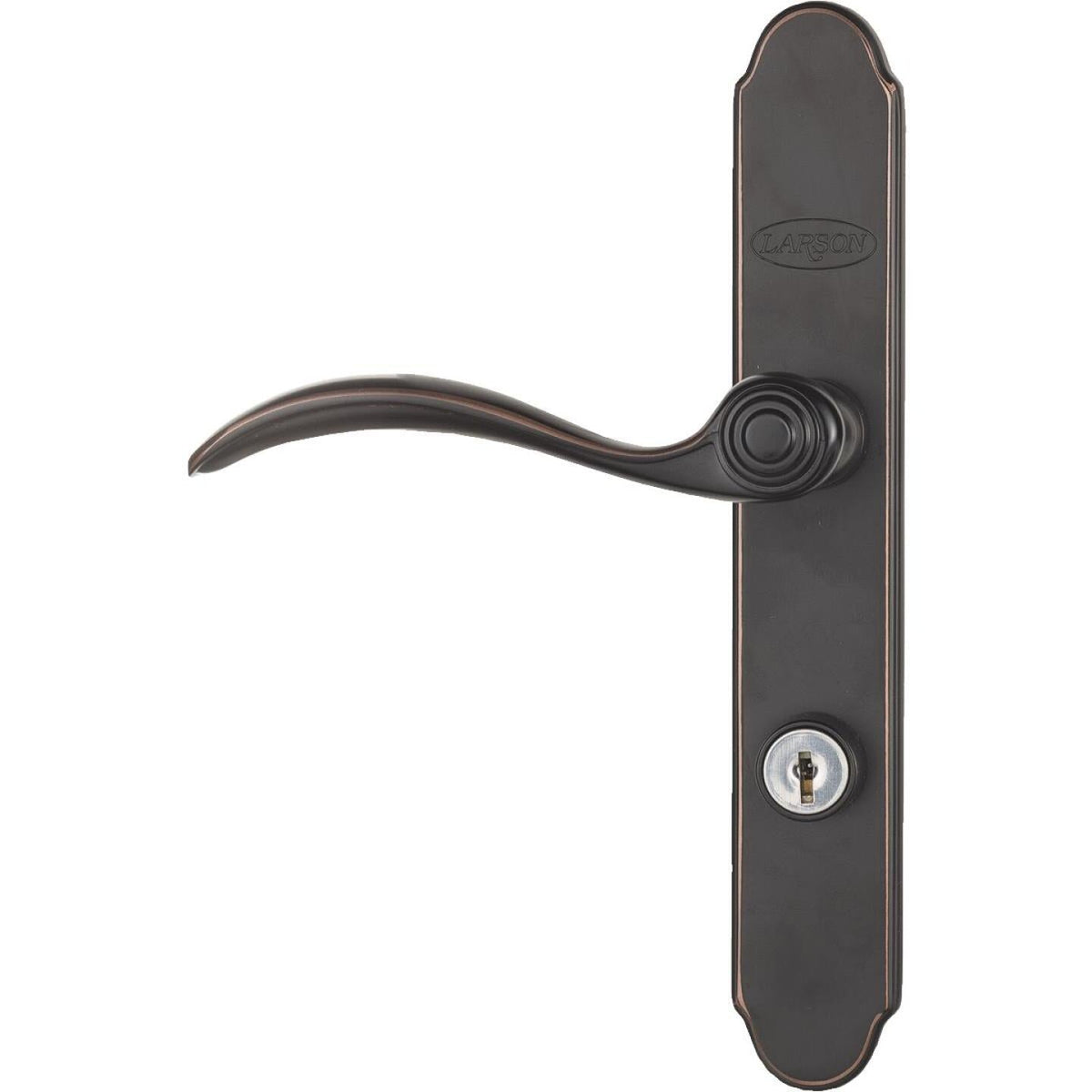 Larson QuickFit Aged Bronze Die-Cast Metal Locking Storm Door