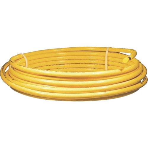 Mueller Streamline 1/2 In. OD x 50 Ft. Yellow Plastic Coated ACR Copper Tubing