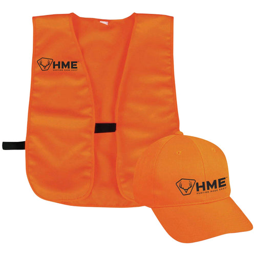 HME HMESFVHOR Vest/Cap Combo One Size Fits Most Orange Polyester