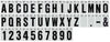 2  BLACK AND SILVER LETTER Q
