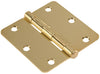3 1/2  BRASS PLTD RES DOOR HINGE