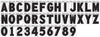 3IN BLACK VINYL DIE CUT ADHES LETTER L
