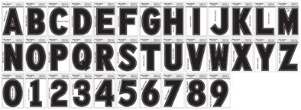 3IN BLACK VINYL DIE CUT ADHES LETTER L