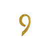 National 211672 Solid Brass/Pb #9 Number, Visual Pack 1901 4inches