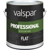 Valspar Professional 100% Acrylic Flat Exterior House Paint, White, 1 Gal.