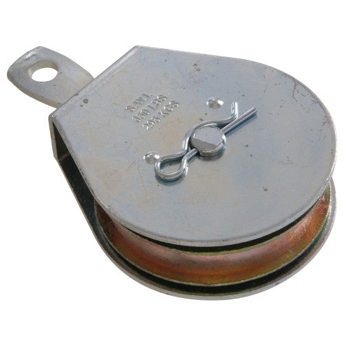Hillman Hardware Essentials Single Sheave Swivel Eye Pulley Zinc