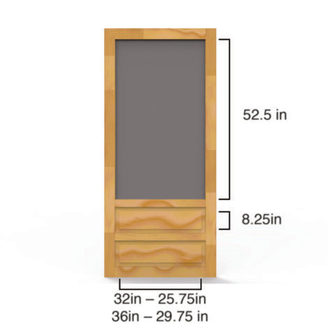Screen Tight Hampton Wood Screen Door