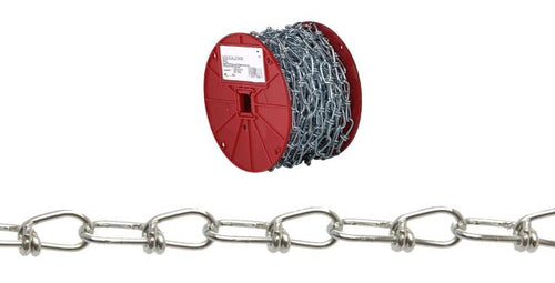Campbell 2/0 Double Loop (Inco) Chain, Yellow Polycoat, 50' per Reel