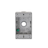 Bell 1-Gang Weatherproof Box, Five 1/2 in. Threaded Outlets, Gray