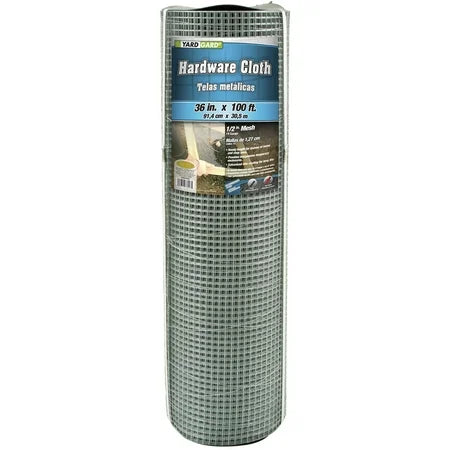 Midwest Air Technologies Hardware Cloth Galvanized 19G 1/2 Mesh